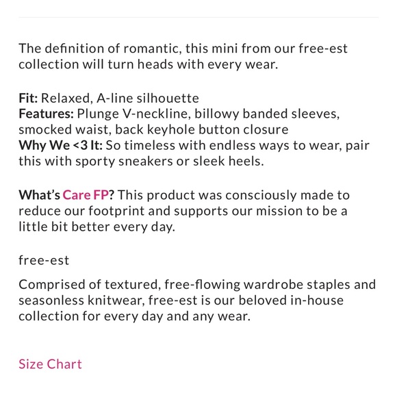 NWT Free People For the Moment Mini Dress, XS - Picture 5 of 5